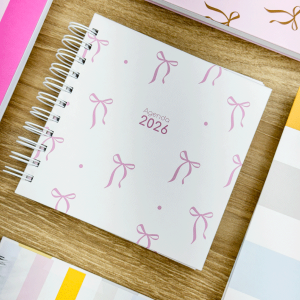 Mini Agenda 2026 - Quadrada  (2 dias por página)