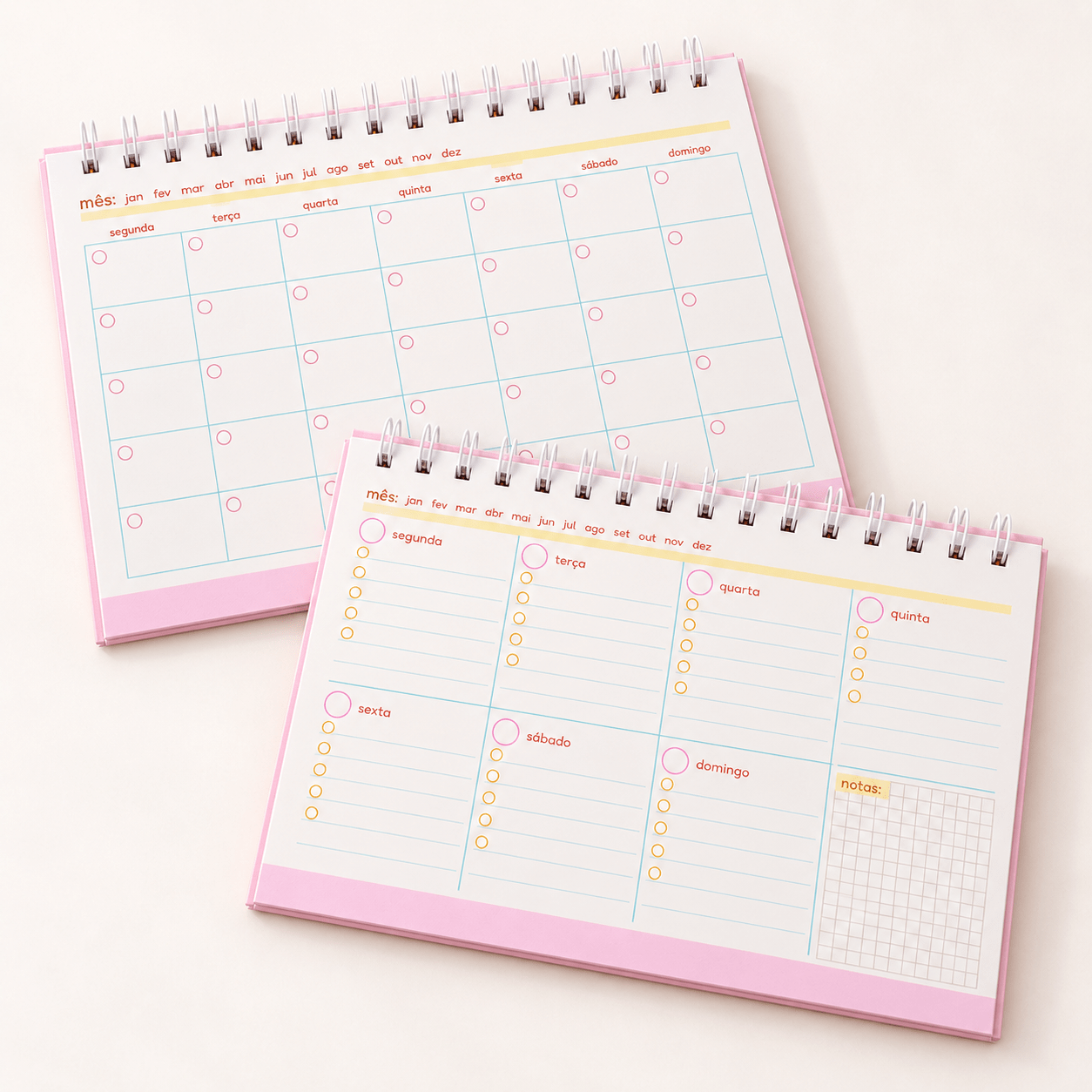 Planner Duo (mensal + semanal)