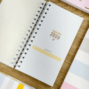 Agenda Slim 2026 (2 dias por página)