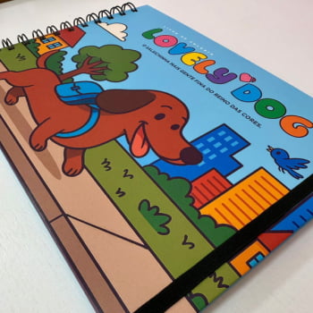 Livro de colorir - Lovely Dog (Salsichinha)