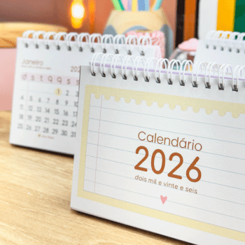 Calendário de mesa 2026