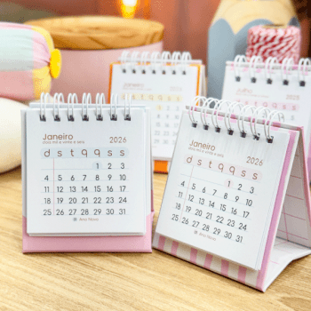 Calendário de mesa 2026