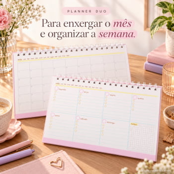 Planner duo (mensal + semanal)