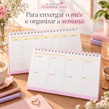 Planner Duo (mensal + semanal) Planner Duo (mensal + semanal)