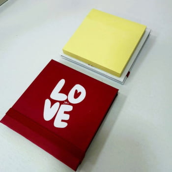 Linha Love | Planejador, Bloquinho e Notas adesivas