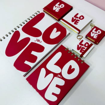 Linha Love | Planejador, Bloquinho e Notas adesivas